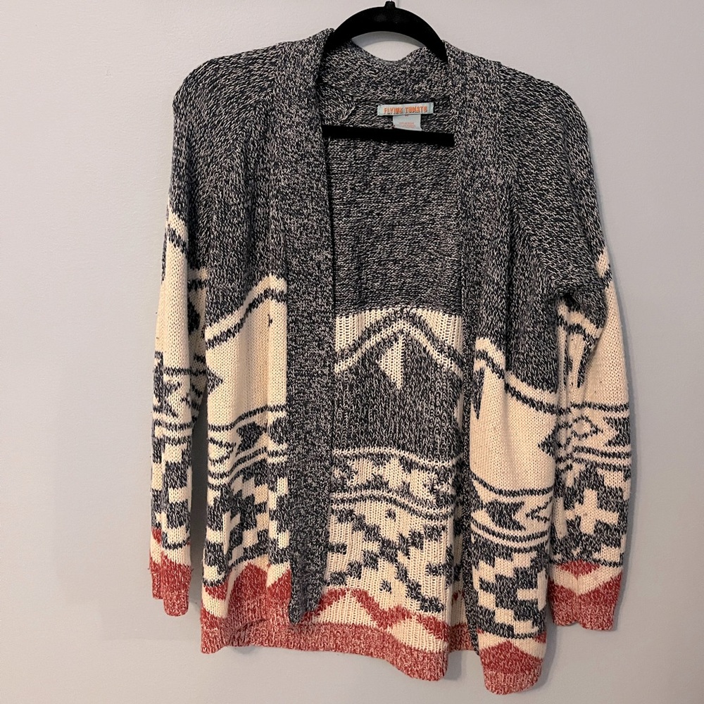 Flying Tomato Aztec Cardigan